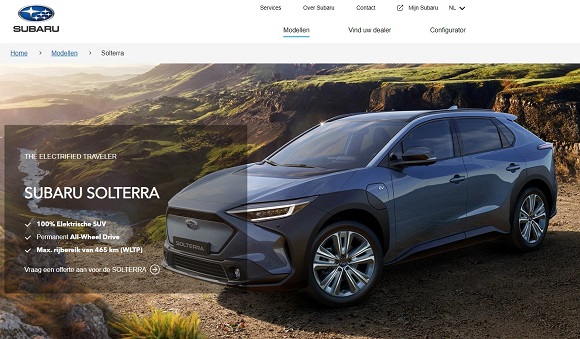 Elektrische wagen van Subaru